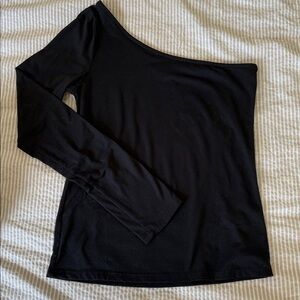 Nordstrom Black One-Shoulder Top
